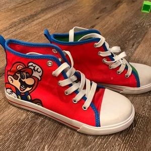 Super Mario high top tennis shoes